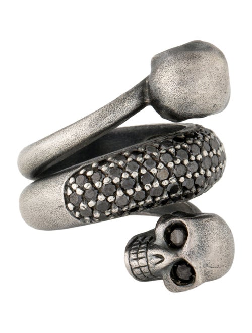 Anil Arjandas Diamond Skull Bypass Ring