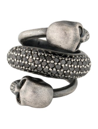 Anil Arjandas Diamond Skull Bypass Ring