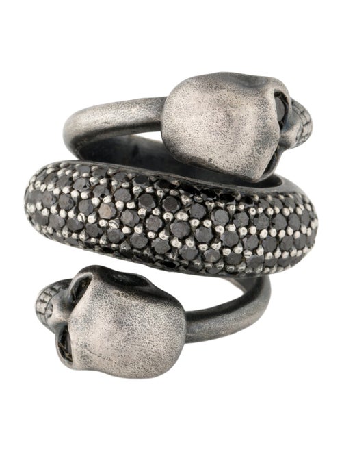 Anil Arjandas Diamond Skull Bypass Ring