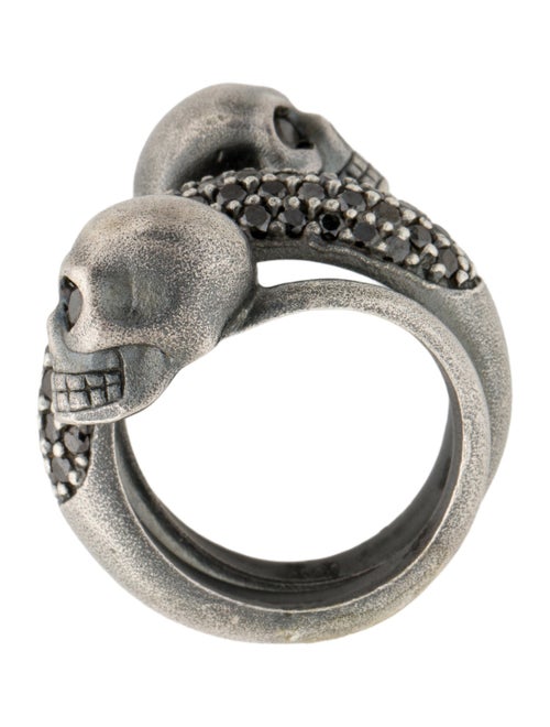 Anil Arjandas Diamond Skull Bypass Ring