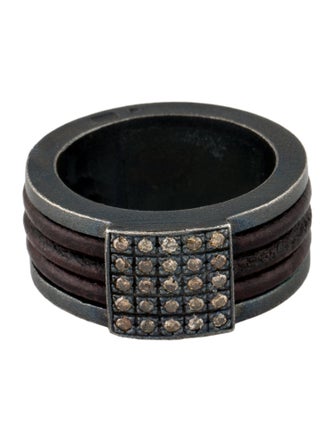 Anil Arjandas Diamond & Wood Multi-layer Band