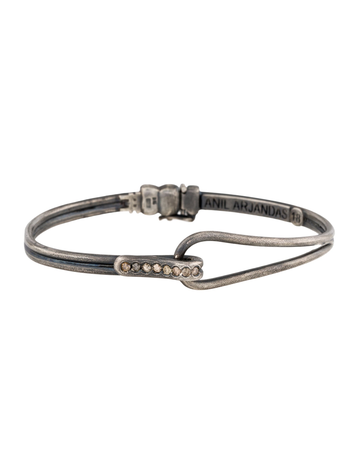 Anil Arjandas Diamond Hook Bracelet