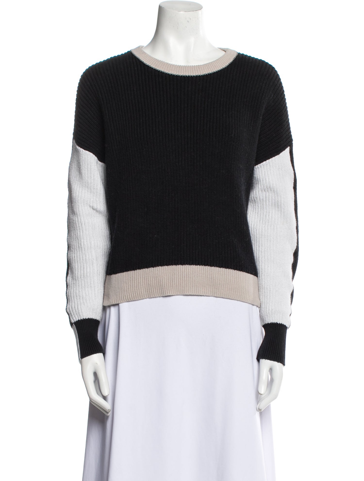 ANR+ Wool Colorblock Pattern Sweater