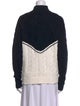 ANR+ Colorblock Pattern Mock Neck Sweater