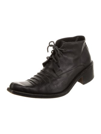 Andrew Mackenzie Leather Lace-Up Boots