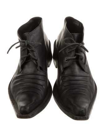 Andrew Mackenzie Leather Lace-Up Boots