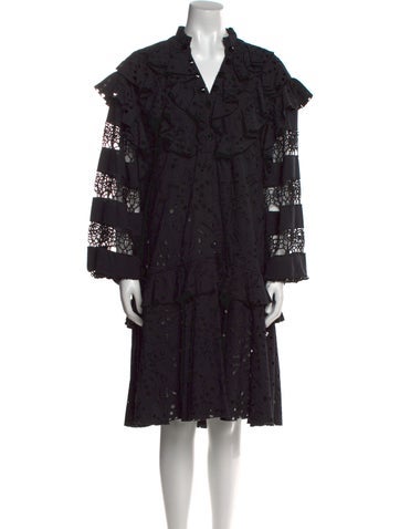 Anyango Mpinga Dresses Floral Print Knee-Length Dress XL