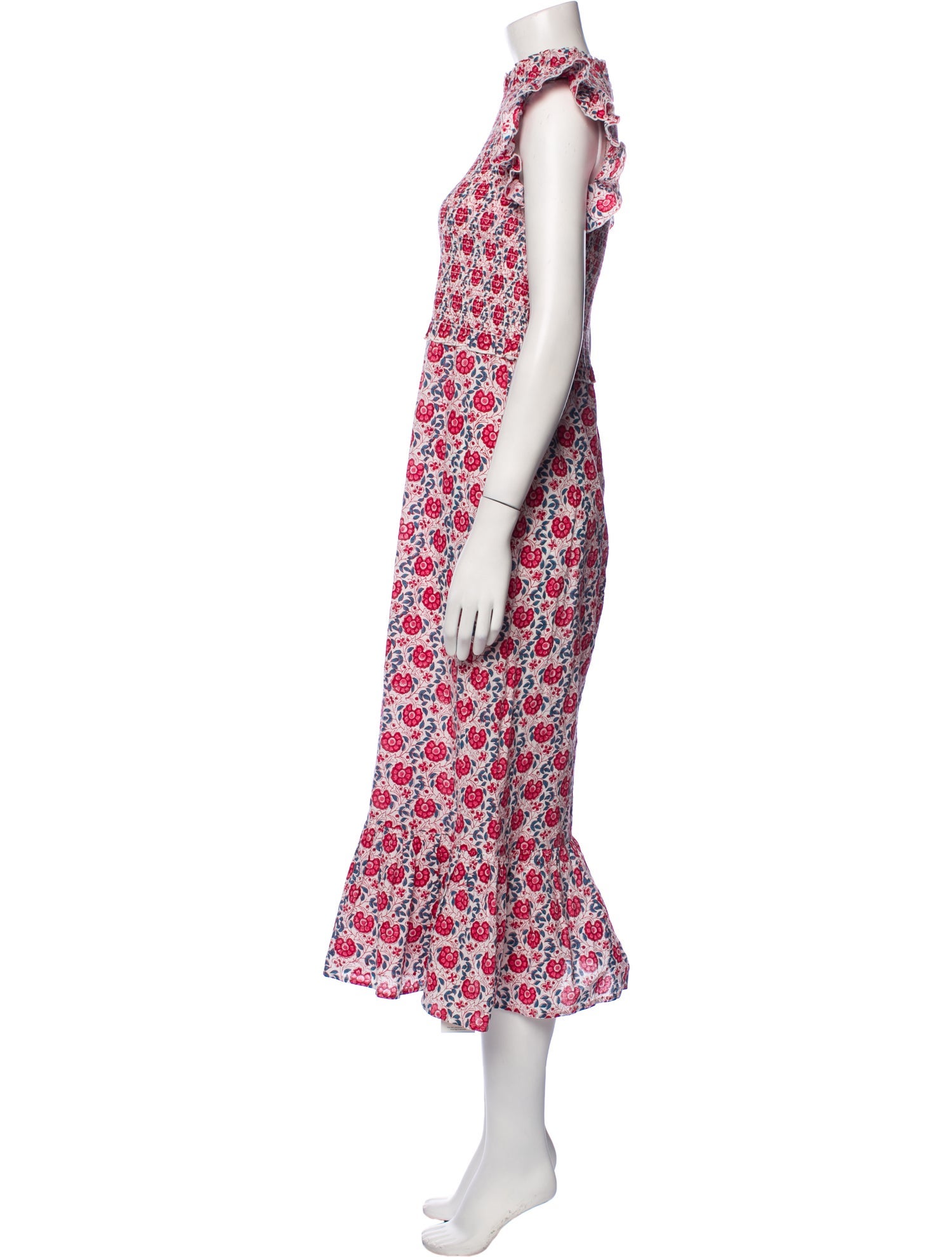Anna Cate Floral Print Long Dress
