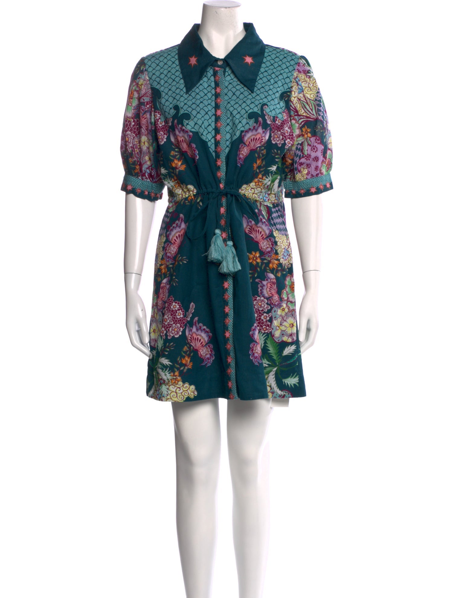 Anna Cate Floral Print Mini Dress