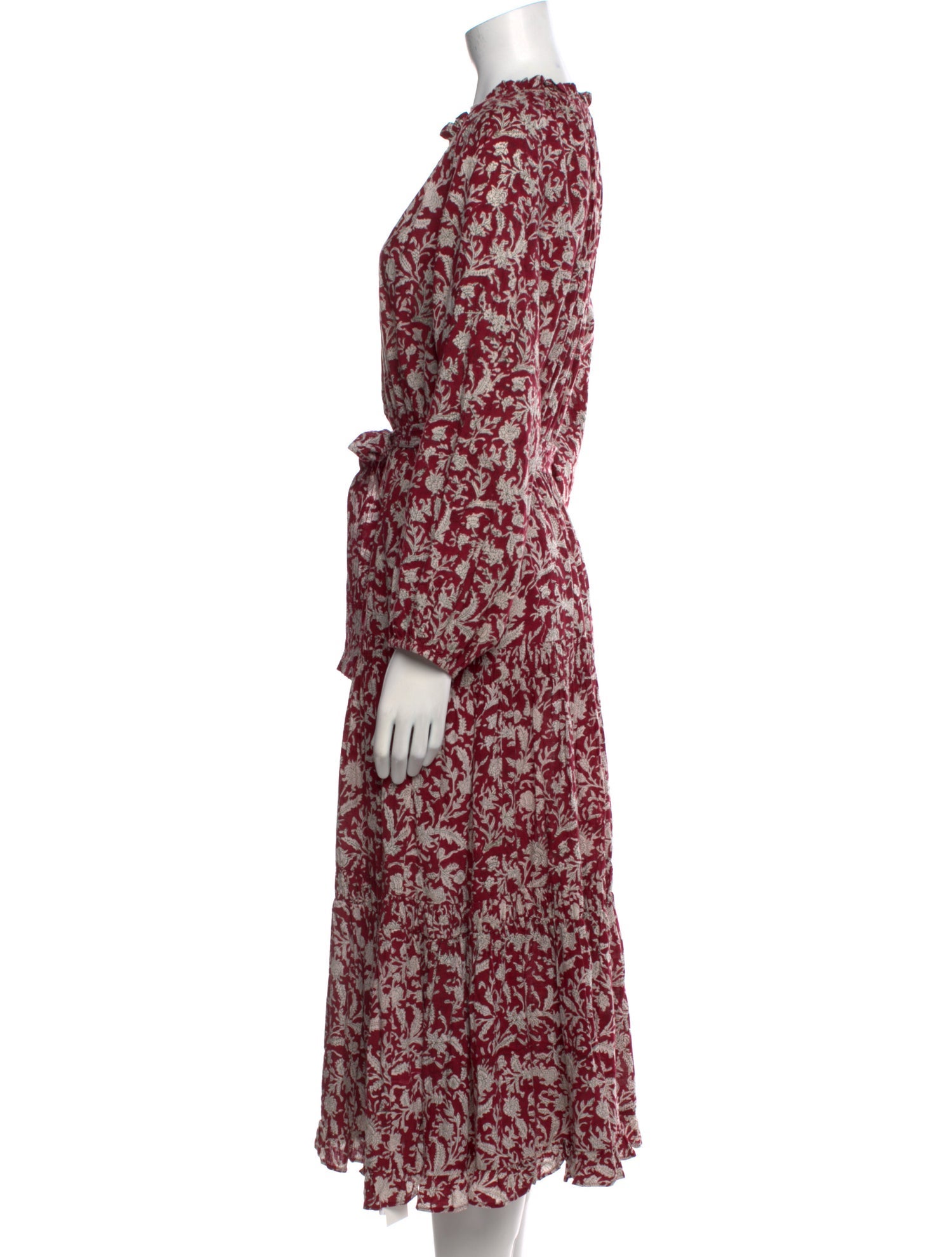 Anna Cate Printed Midi Length Dress