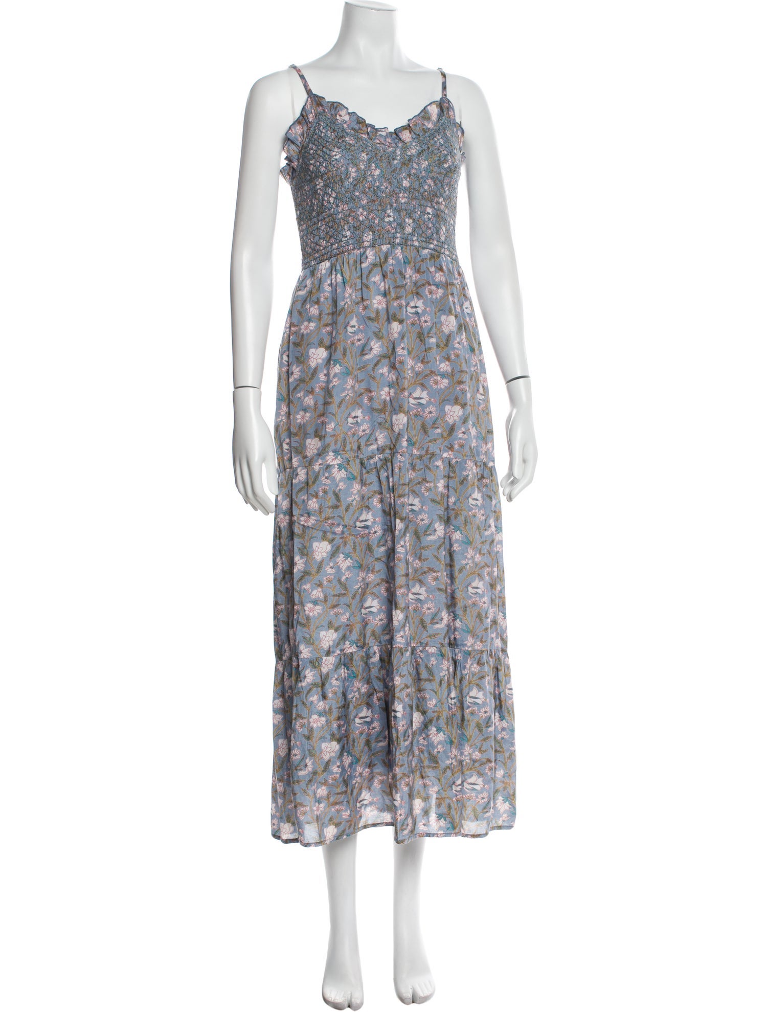 Anna Cate Floral Print Long Dress