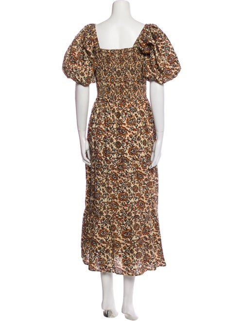 Anna Cate Floral Print Long Dress