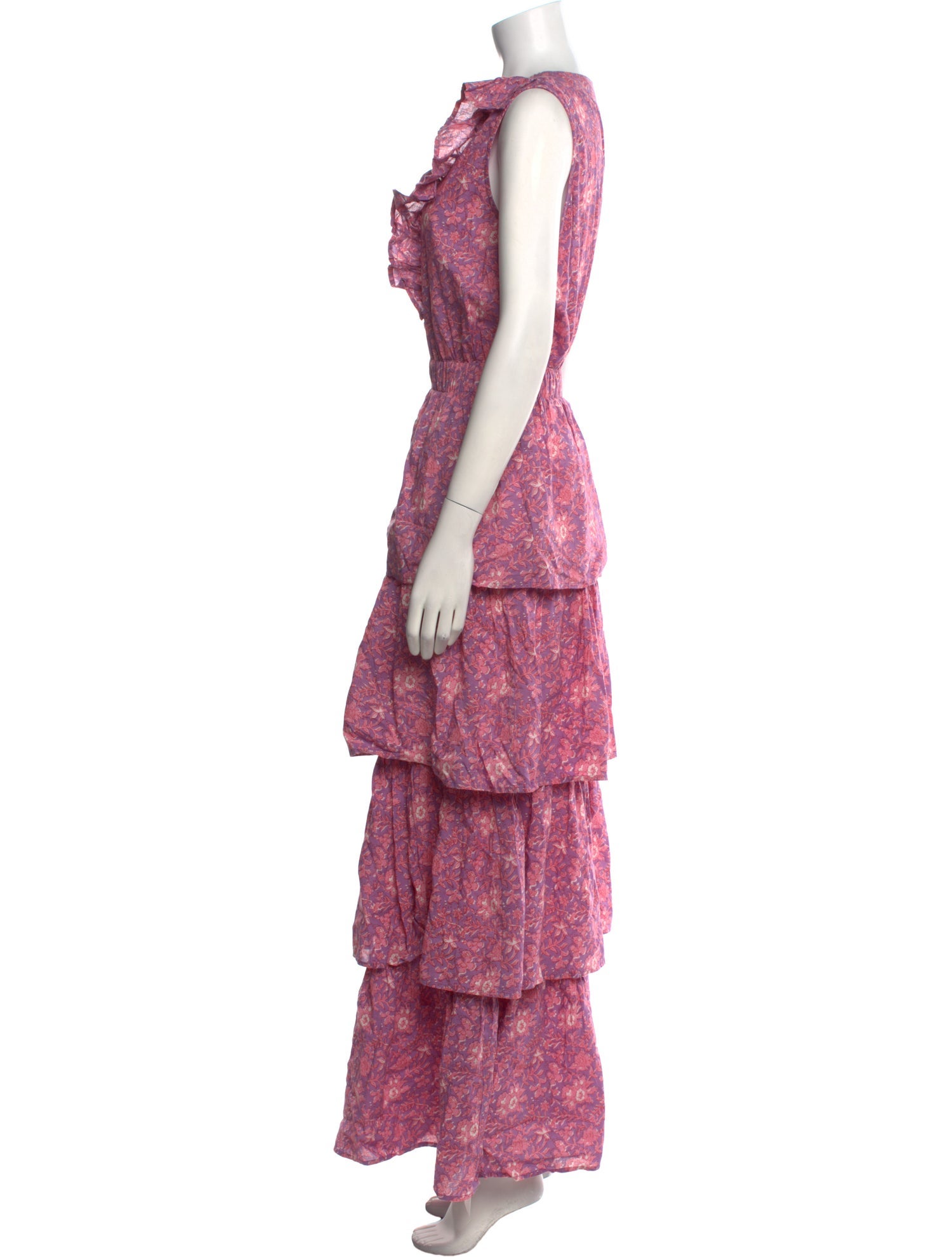 Anna Cate Floral Print Long Dress