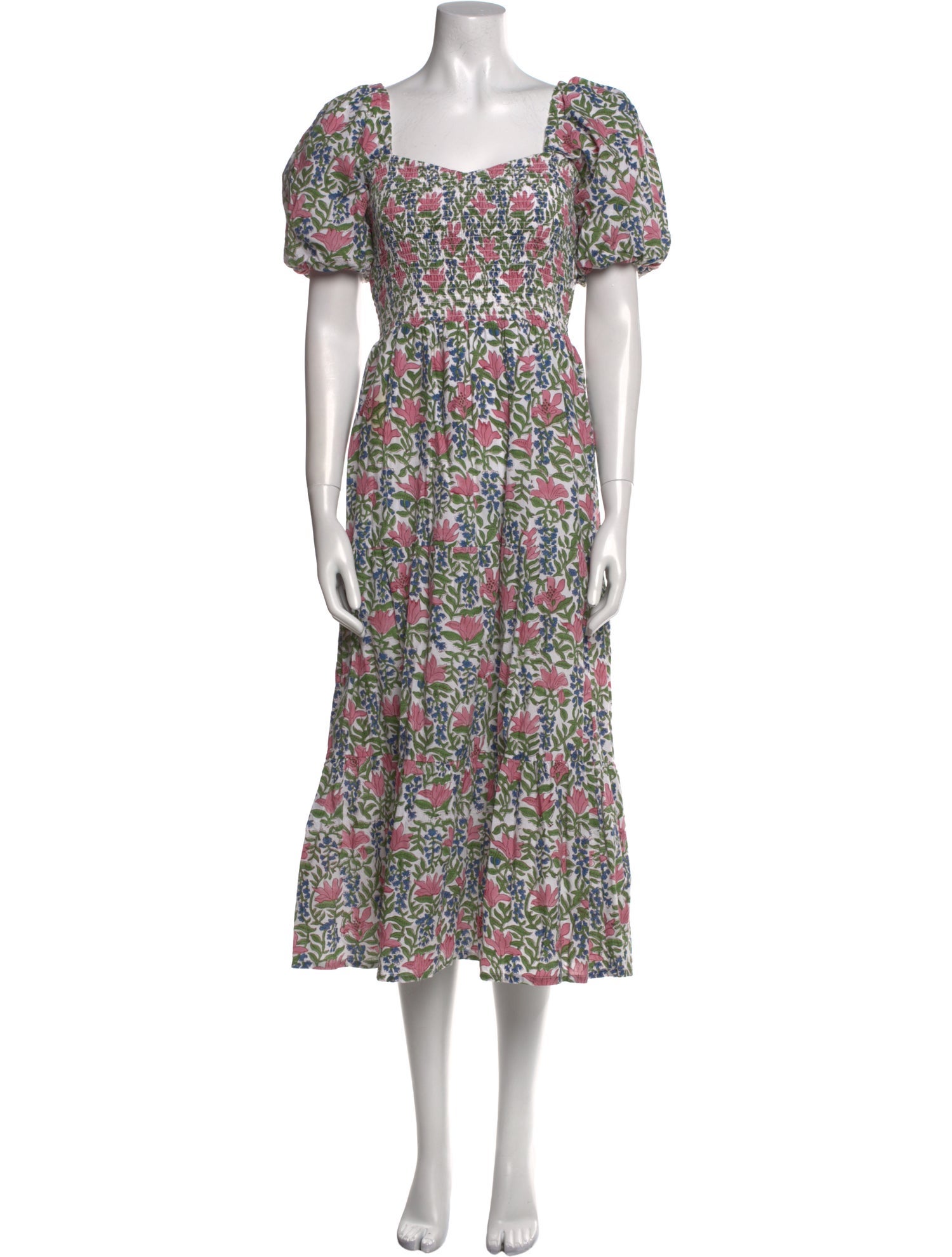 Anna Cate Floral Print Long Dress