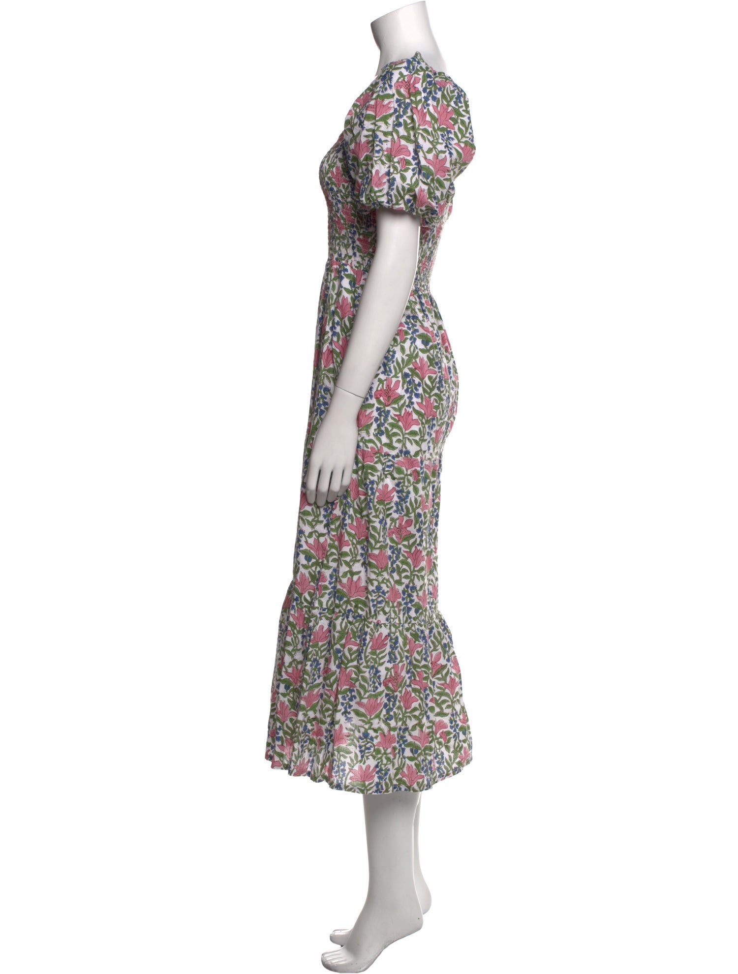 Anna Cate Floral Print Long Dress