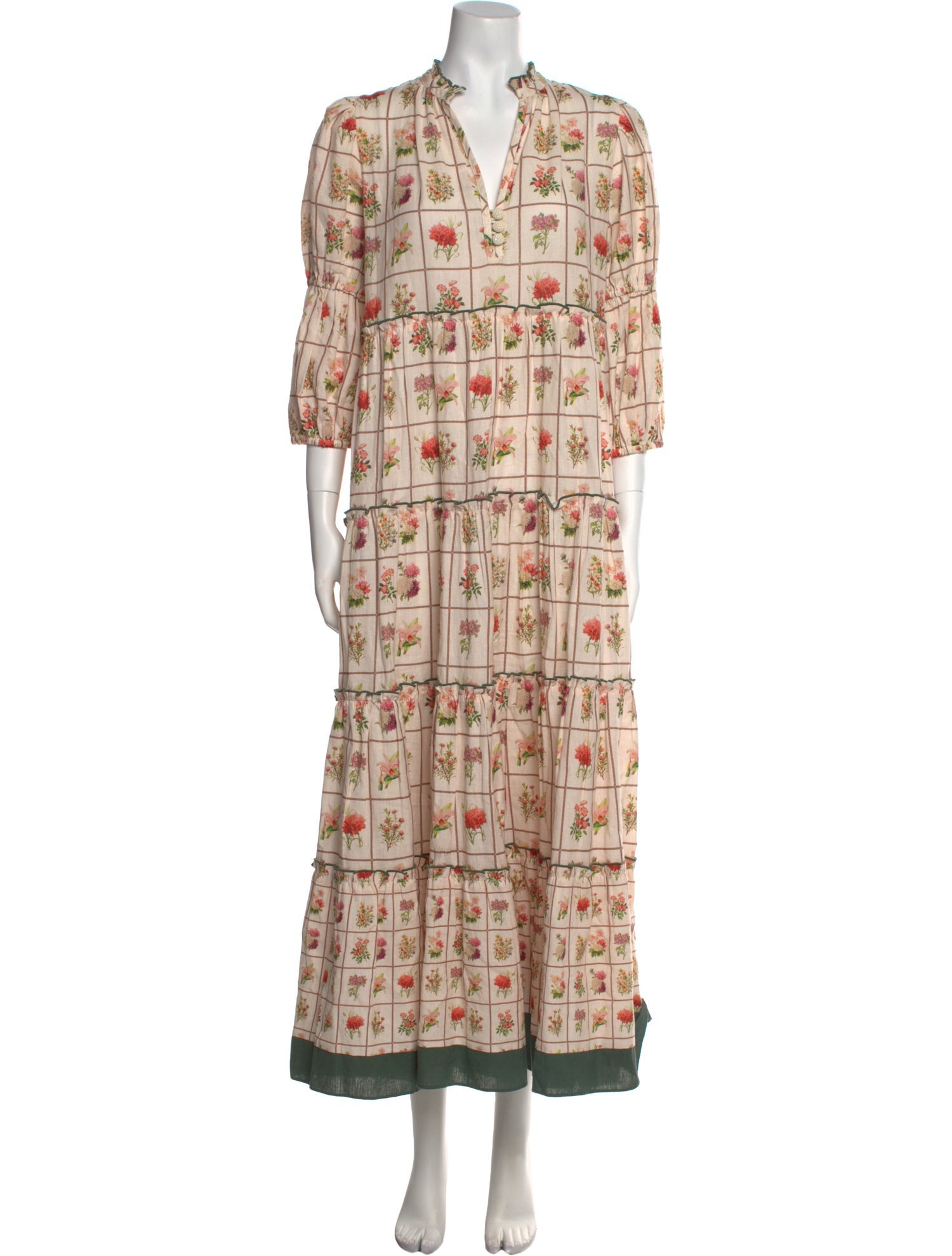 Anna Cate Printed Long Dress