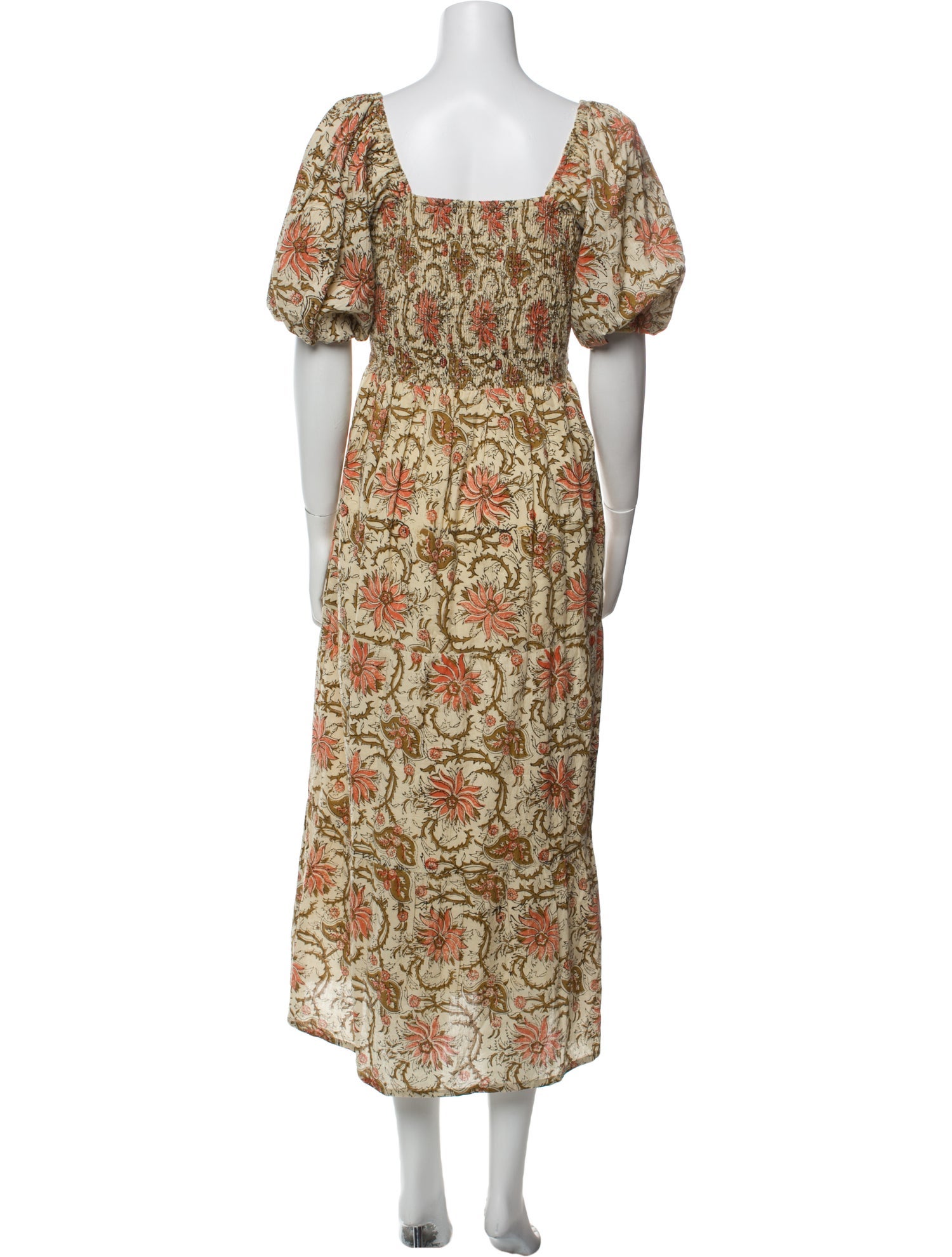 Anna Cate Floral Print Midi Length Dress