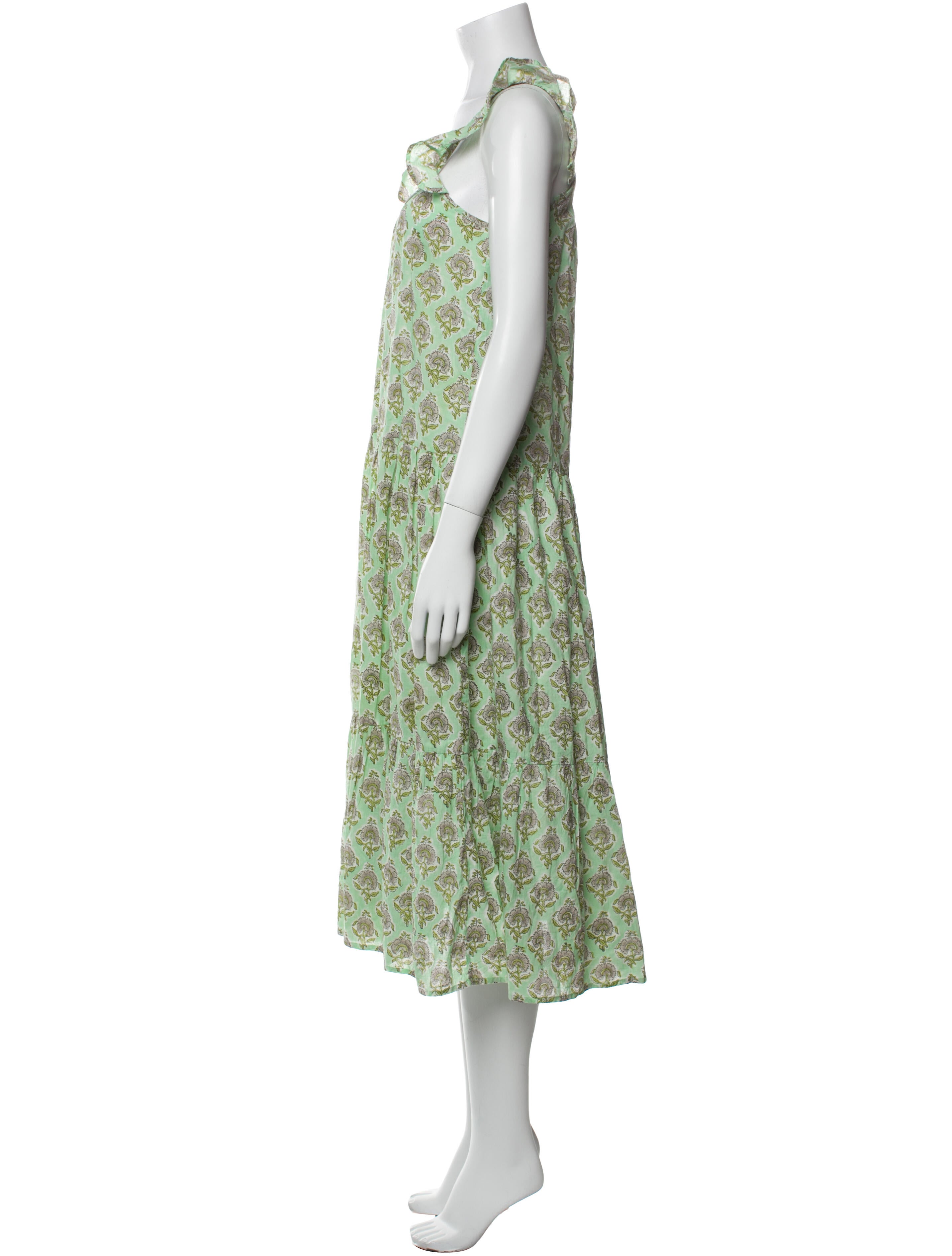 Anna Cate Printed Midi Length Dress