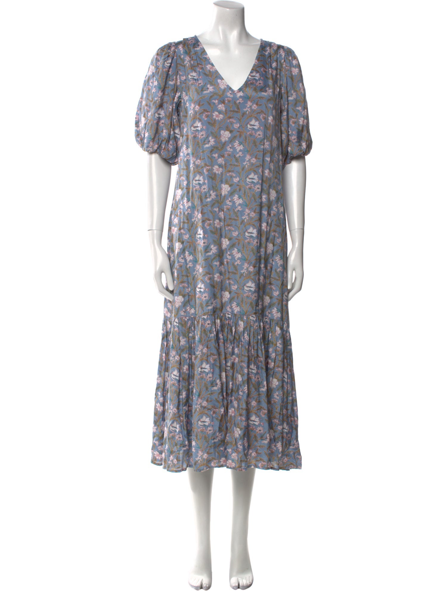 Anna Cate Floral Print Long Dress