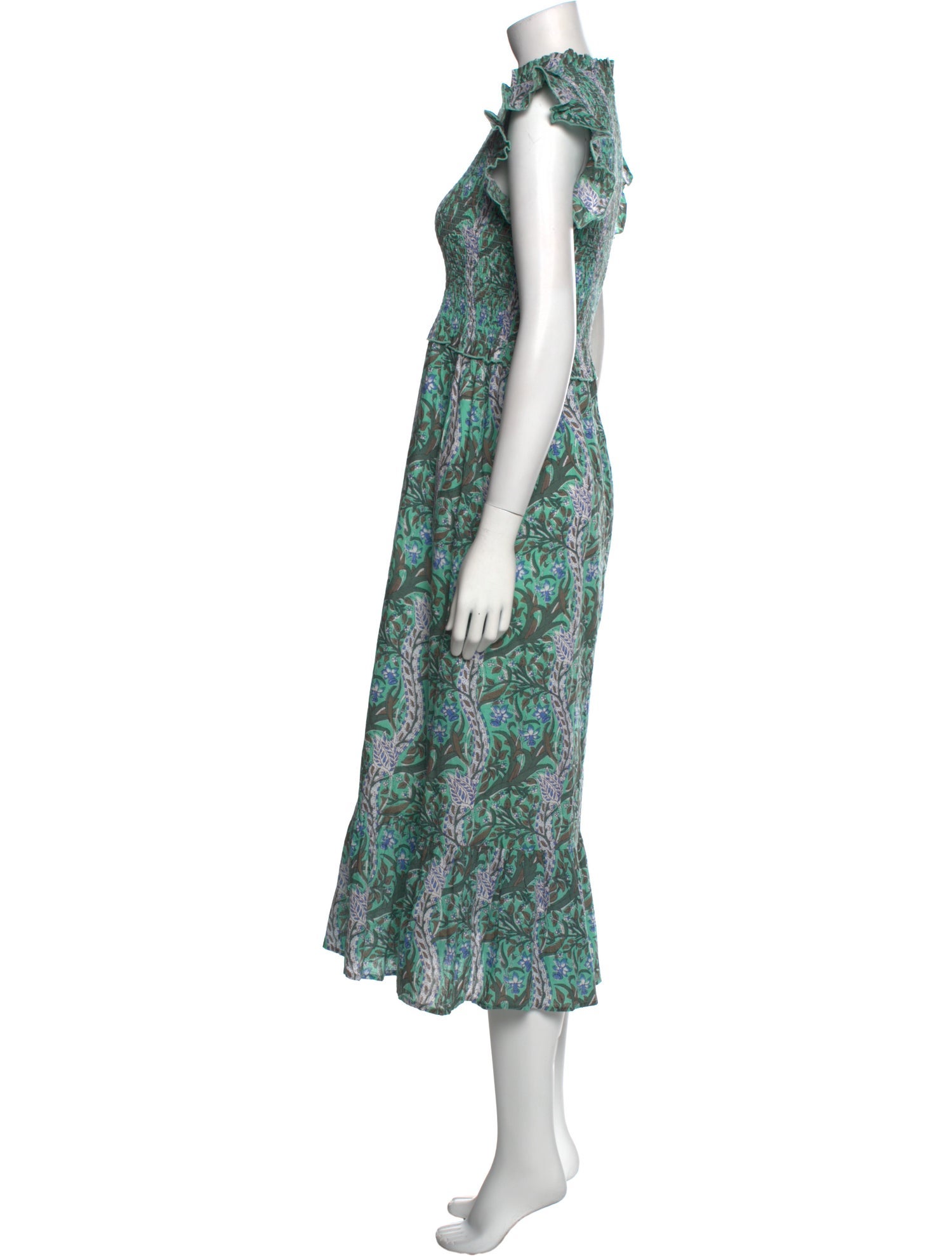 Anna Cate Paisley Print Long Dress