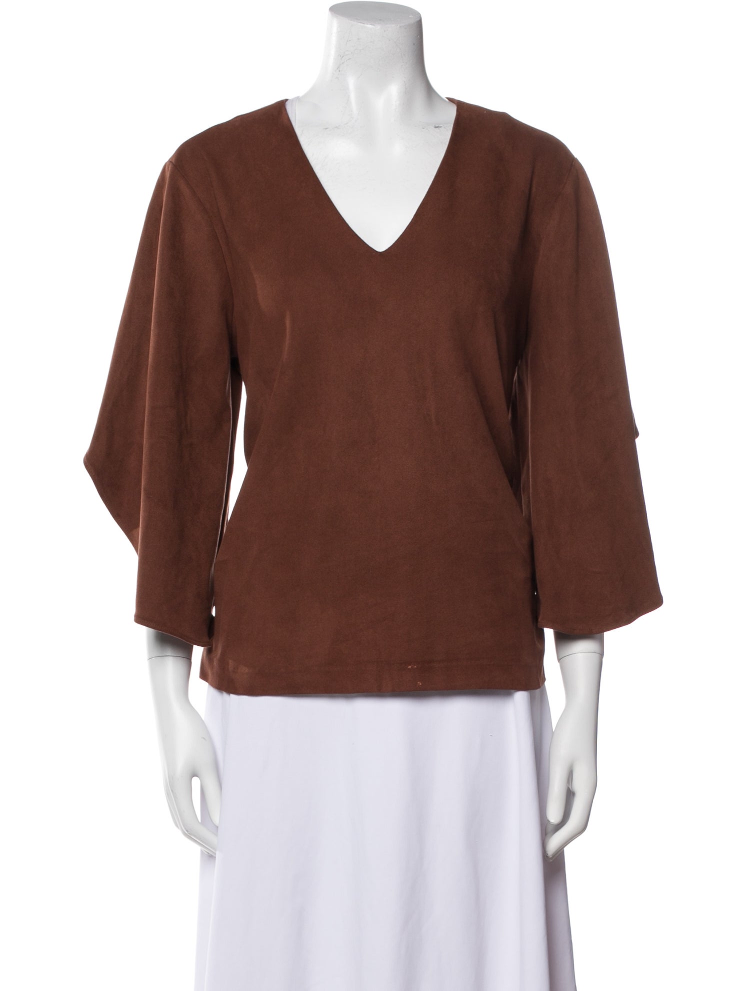 Anna Cate V-Neck Three-Quarter Sleeve Top