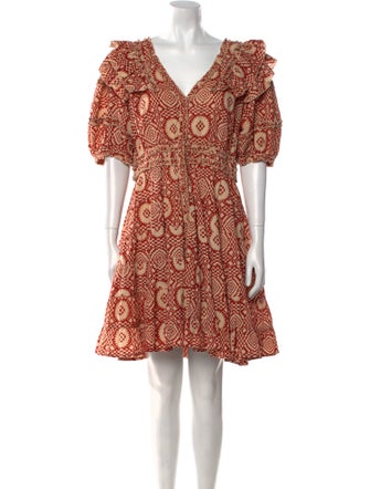 Anna Cate Printed Mini Dress