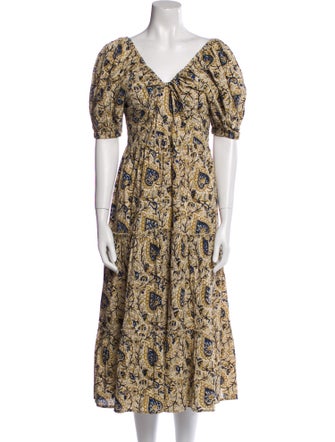 Anna Cate Printed Long Dress