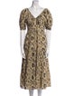Anna Cate Printed Long Dress