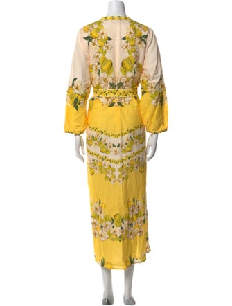 Anna Cate Floral Print Long Dress