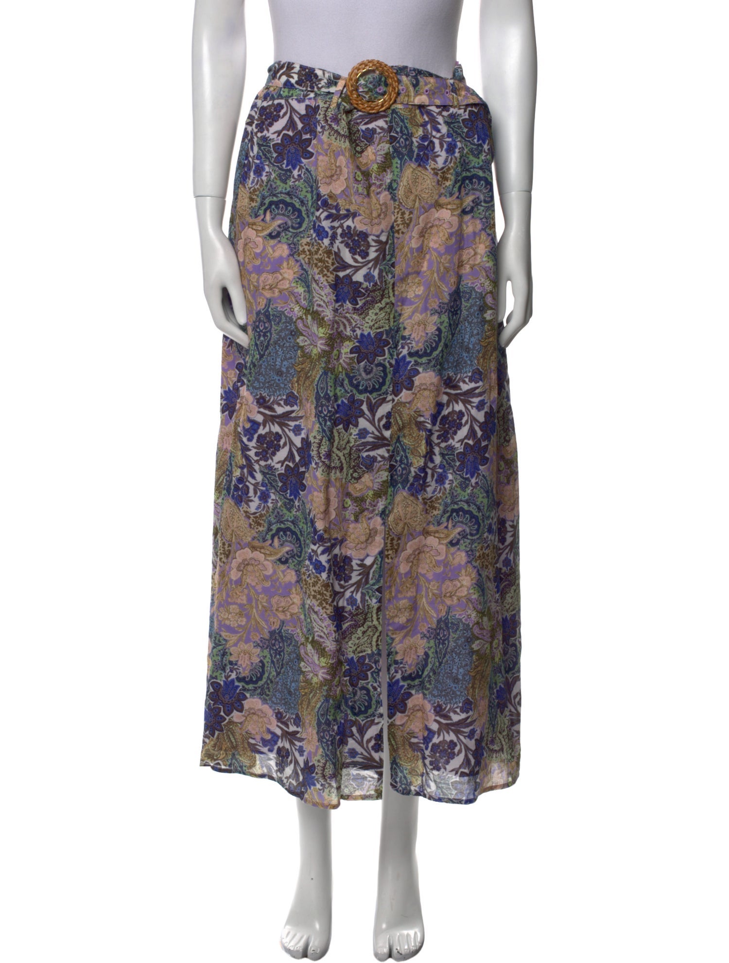 Anna Cate Floral Print Midi Length Skirt w/ Tags