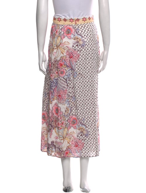 Anna Cate Paisley Print Midi Length Skirt