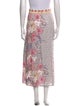 Anna Cate Paisley Print Midi Length Skirt