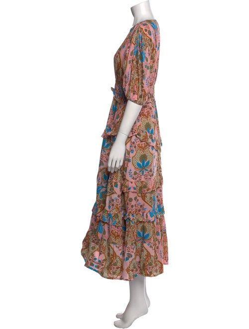 Anna Cate Floral Print Long Dress