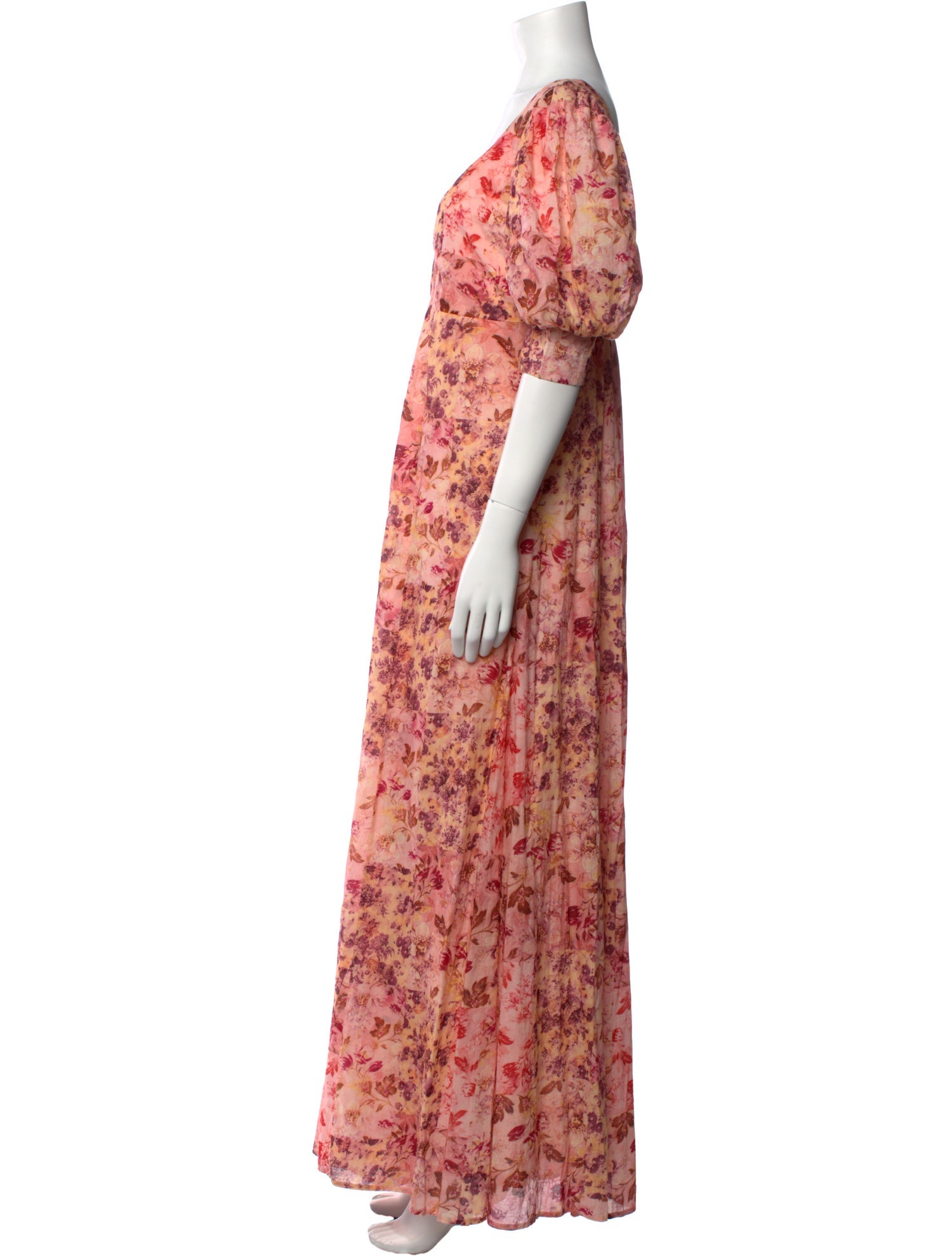 Anna Cate Floral Print Long Dress w/ Tags