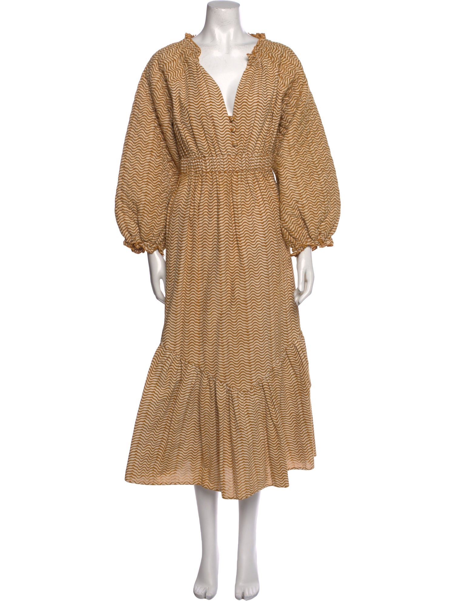 Anna Cate Striped Long Dress