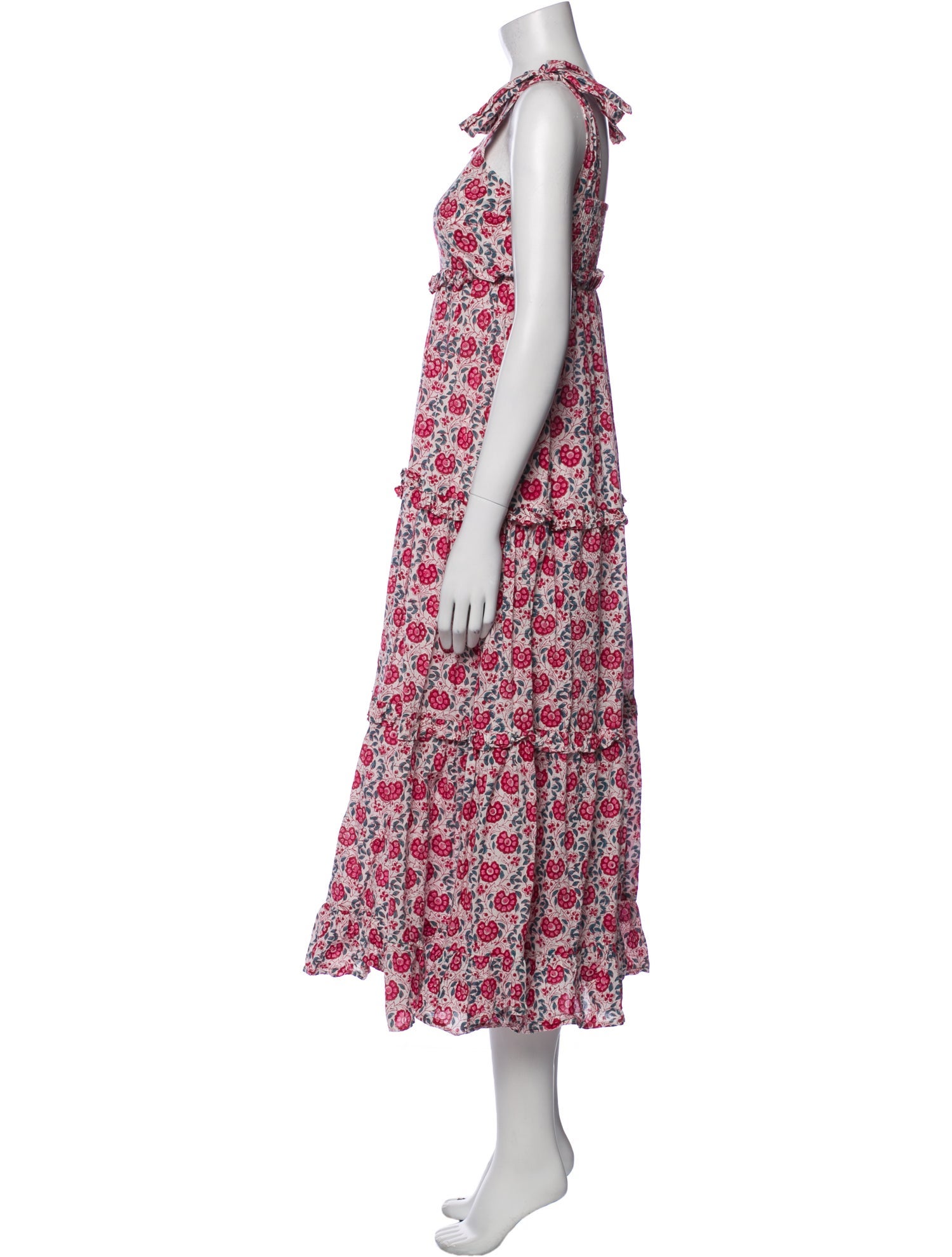 Anna Cate Floral Print Long Dress