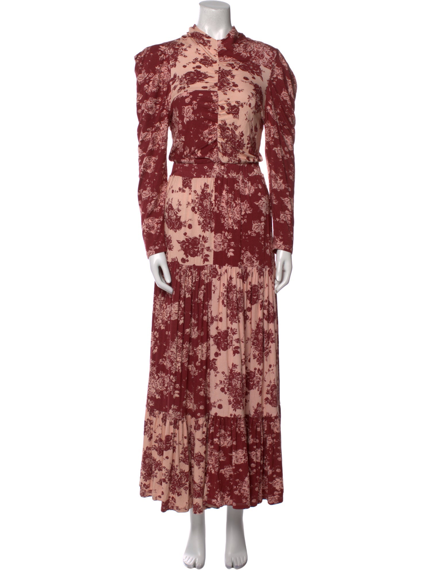 Anna Cate Floral Print Long Dress