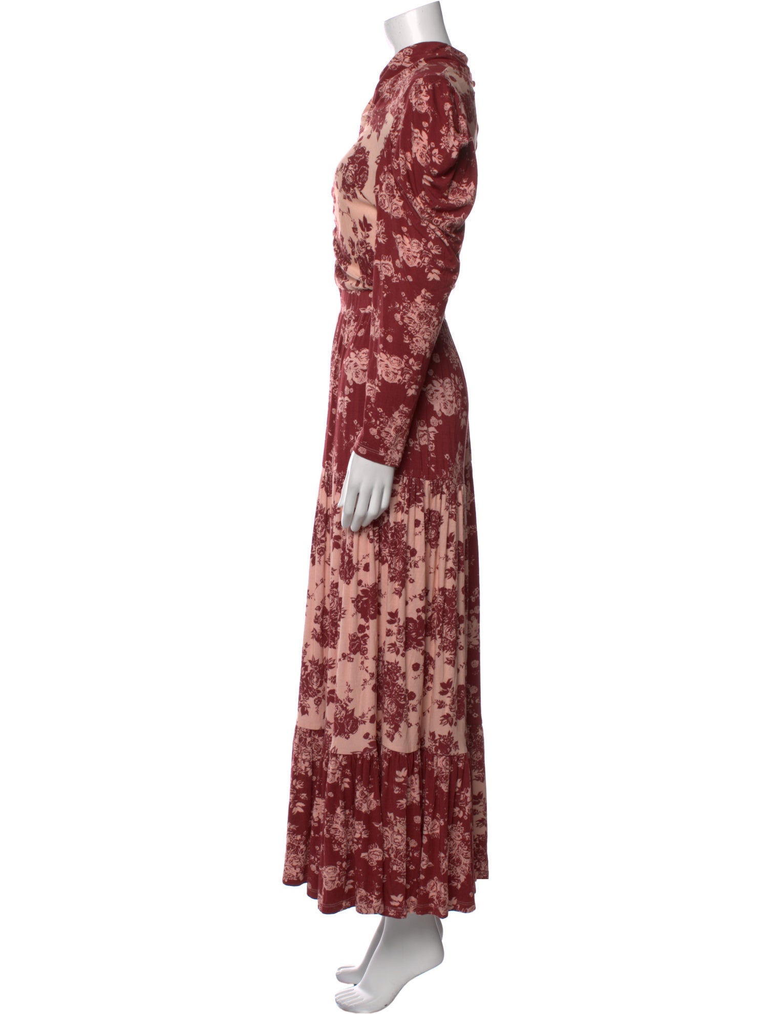 Anna Cate Floral Print Long Dress