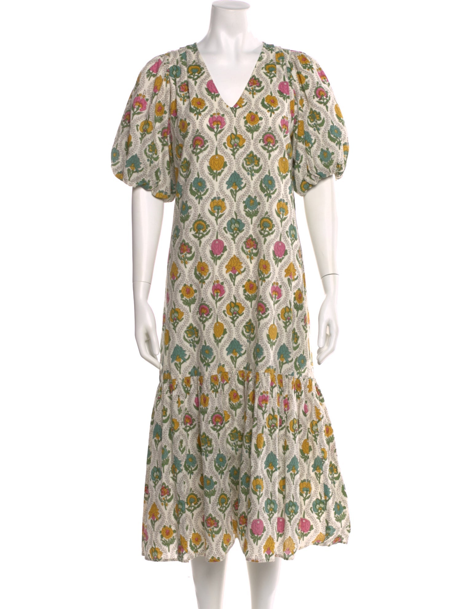 Anna Cate Printed Midi Length Dress