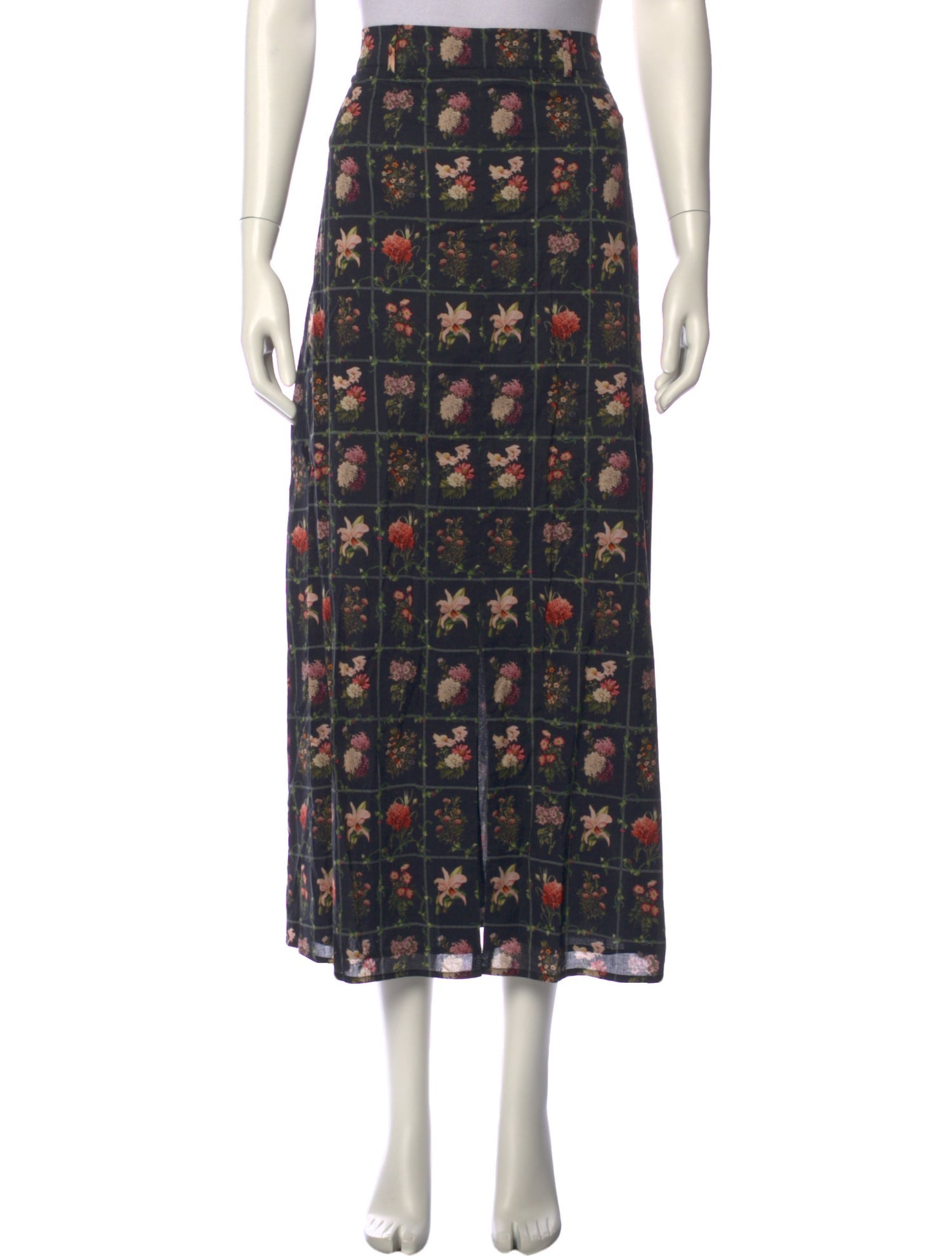 Anna Cate Printed Midi Length Skirt