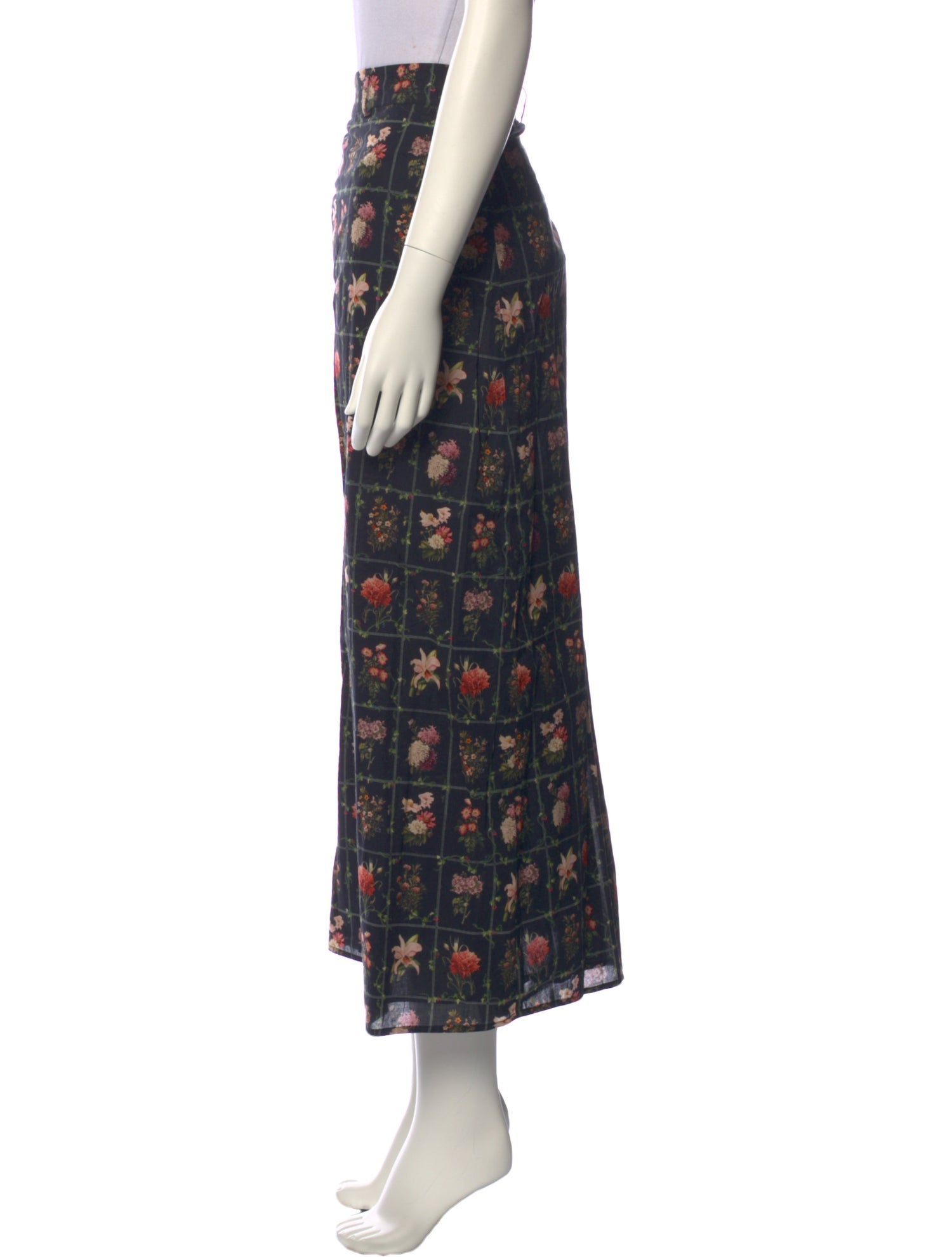 Anna Cate Printed Midi Length Skirt