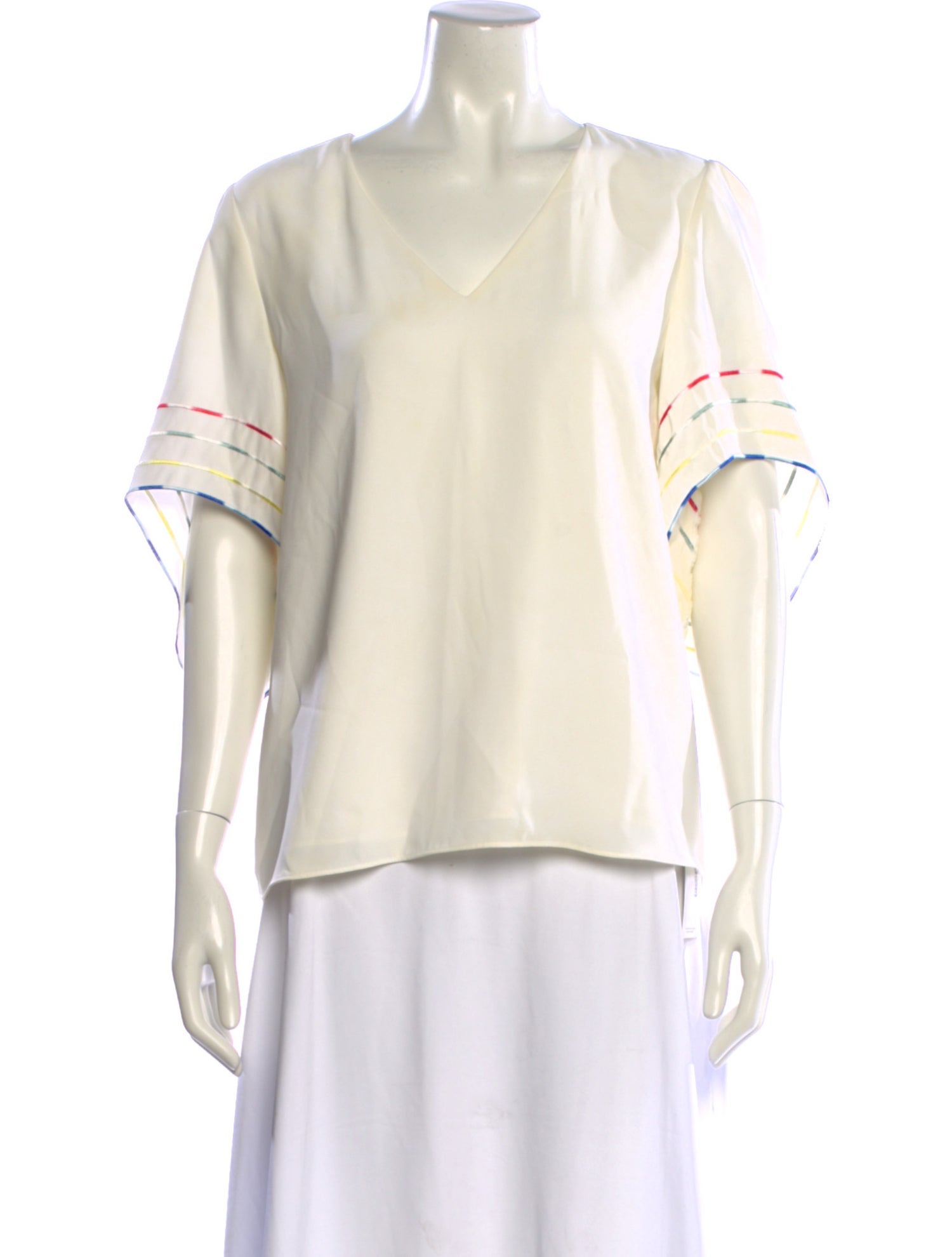 Anna Cate V-Neck Short Sleeve Blouse