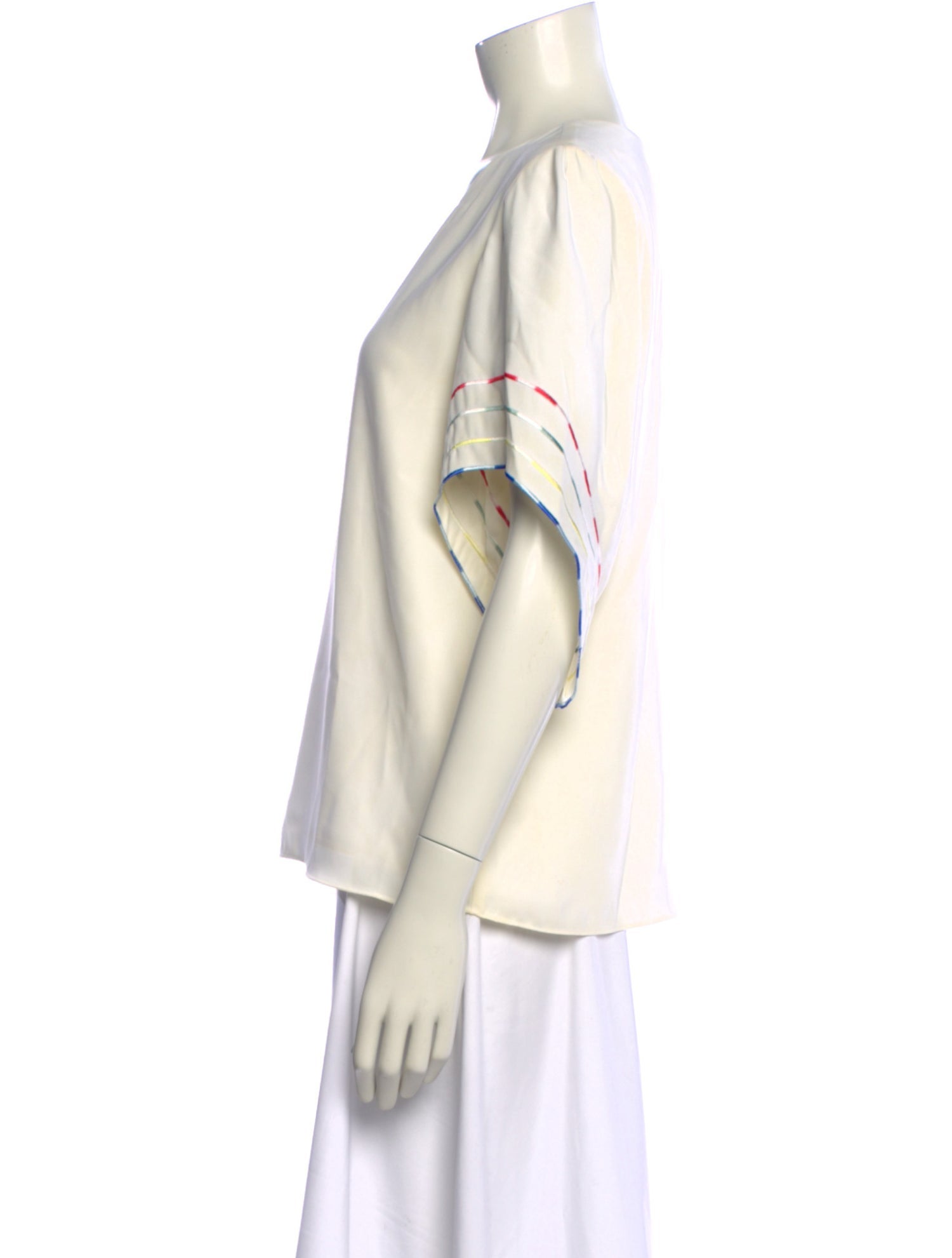 Anna Cate V-Neck Short Sleeve Blouse