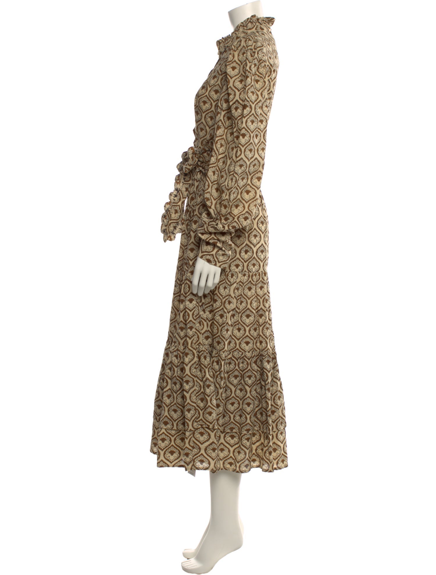 Anna Cate Printed Long Dress