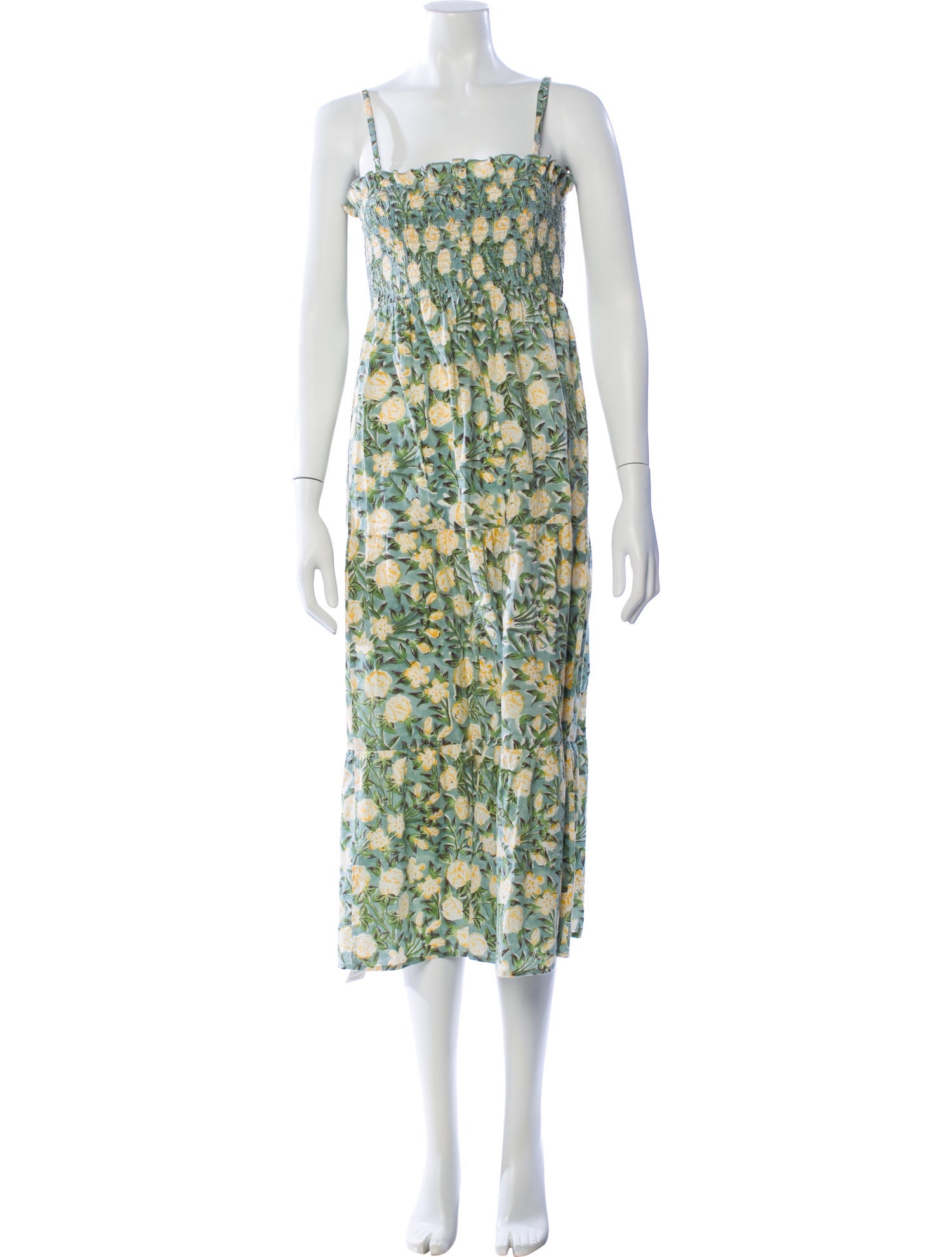 Anna Cate Floral Print Midi Length Dress
