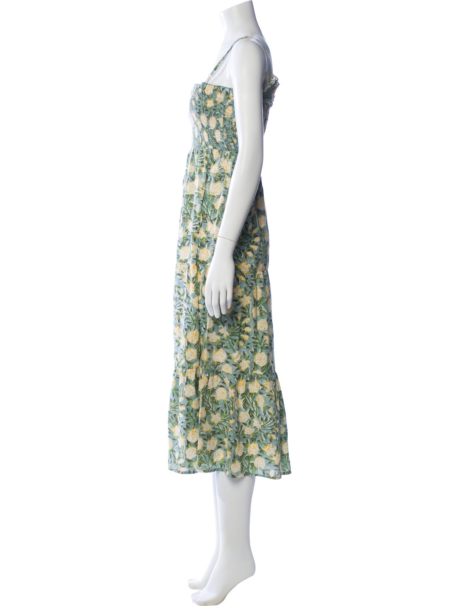 Anna Cate Floral Print Midi Length Dress
