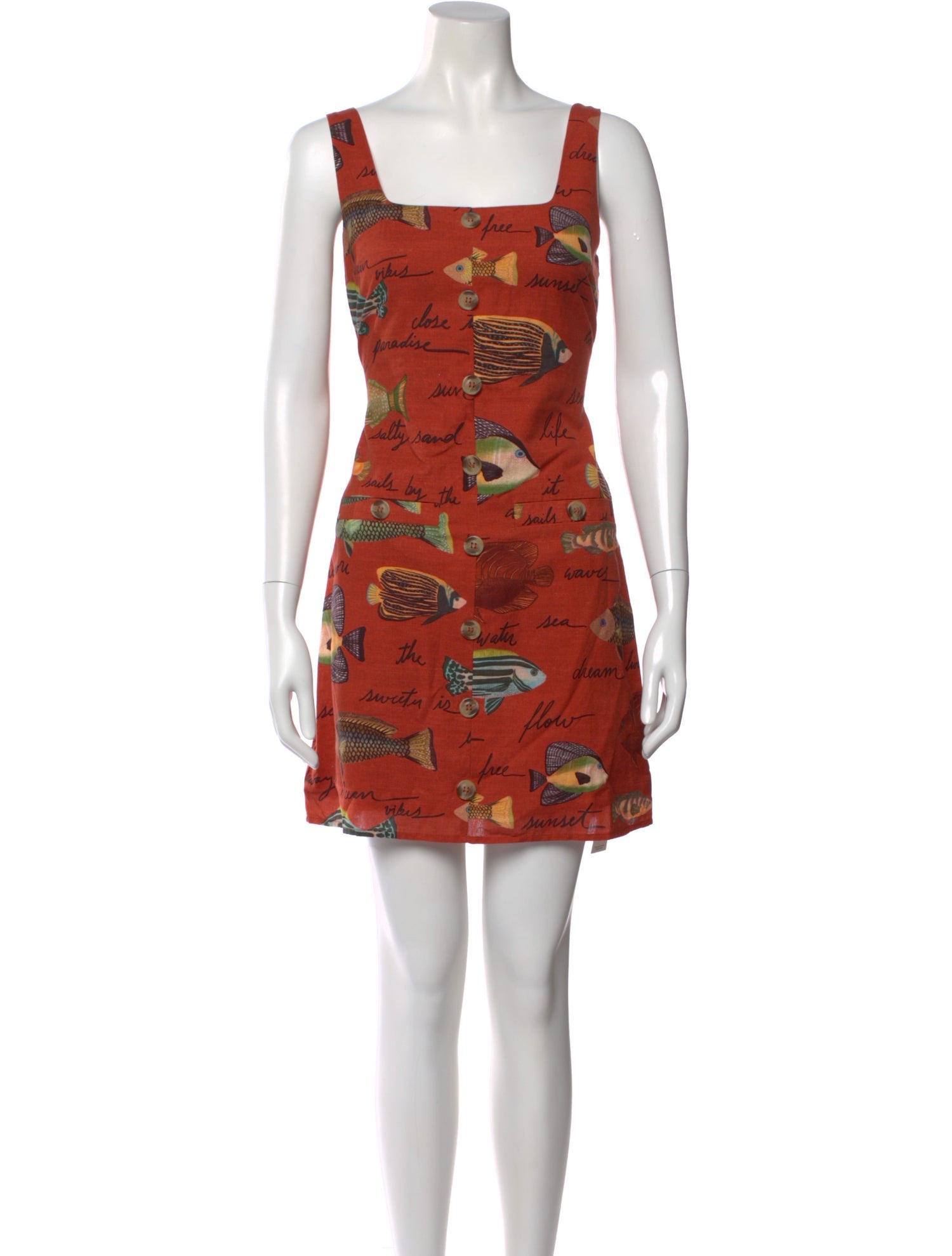 Anna Cate Printed Mini Dress w/ Tags