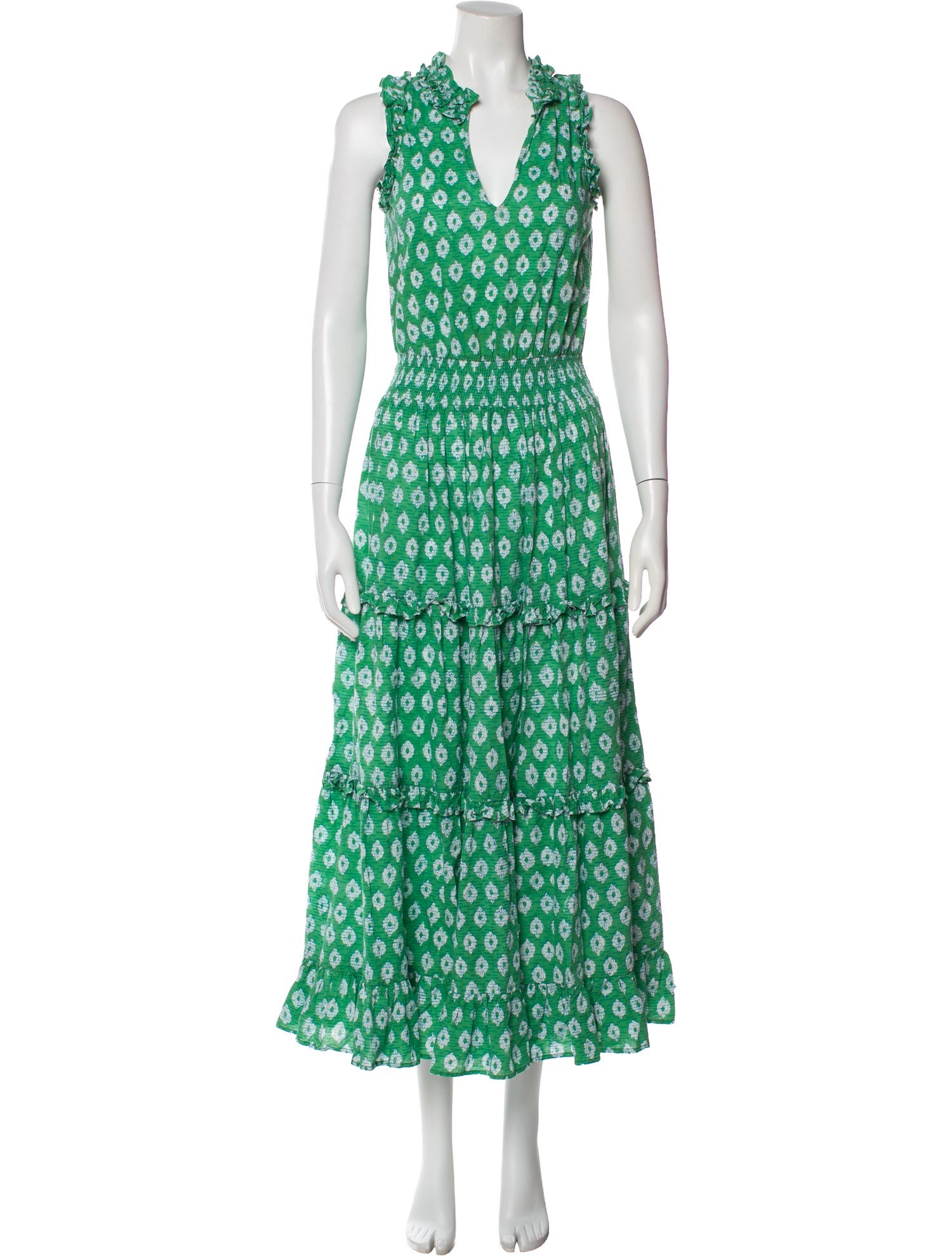 Anna Cate Polka Dot Print Long Dress