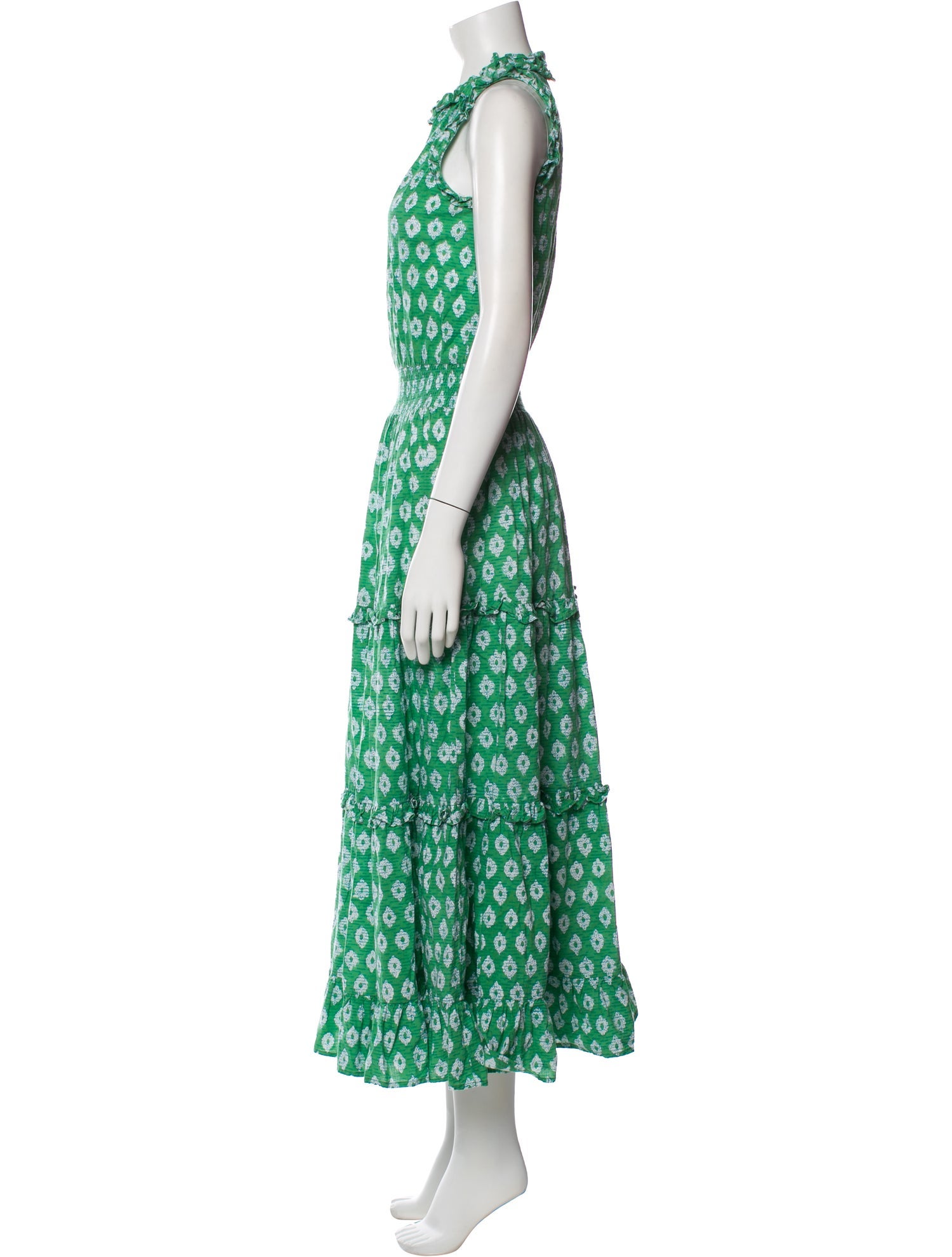 Anna Cate Polka Dot Print Long Dress