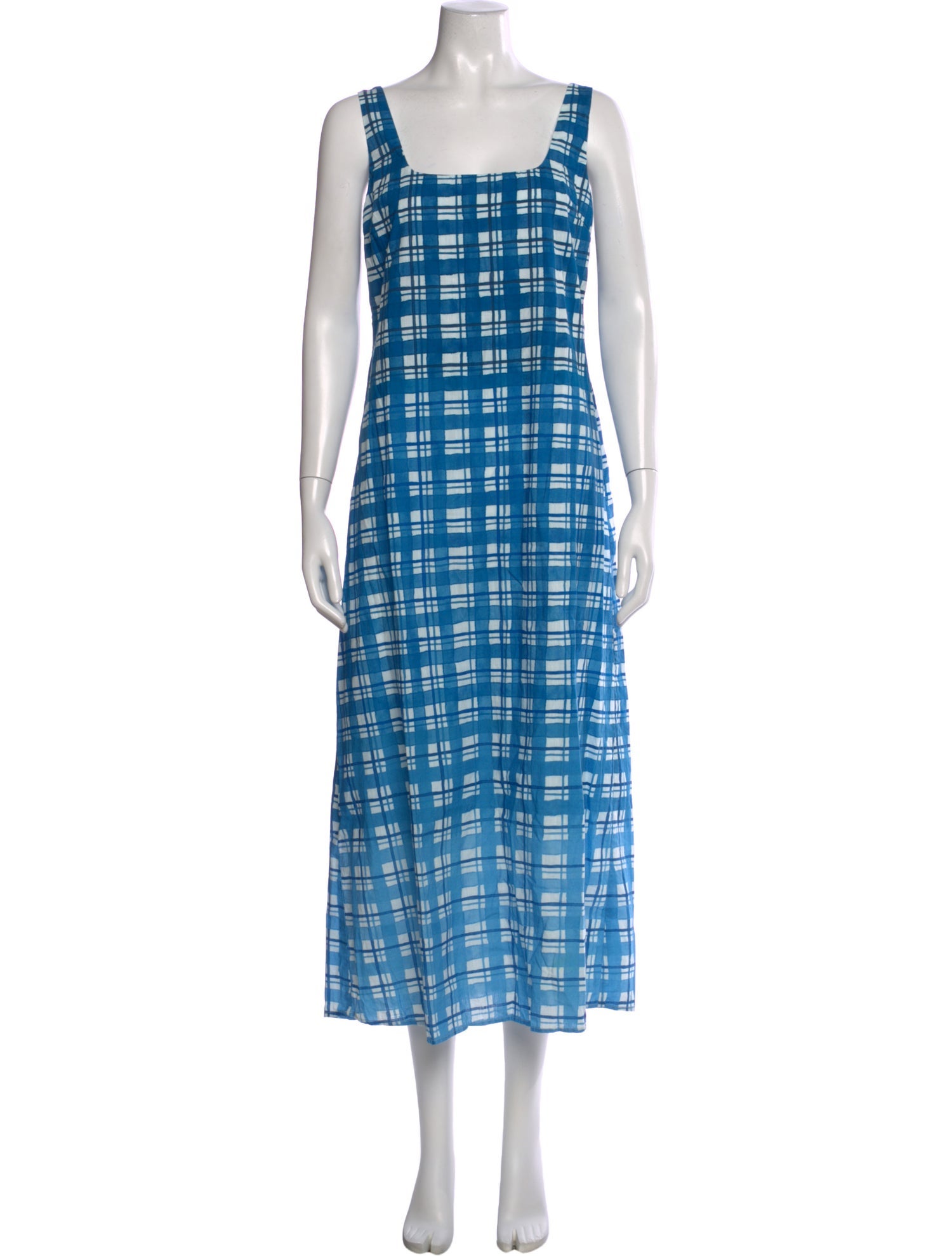 Anna Cate Plaid Print Long Dress